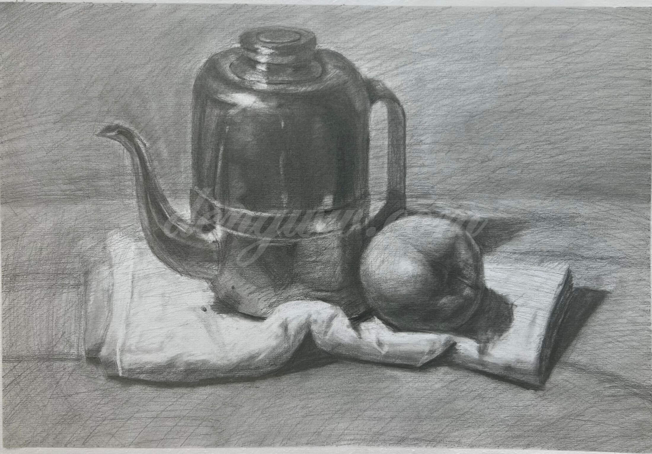 素描-水壶